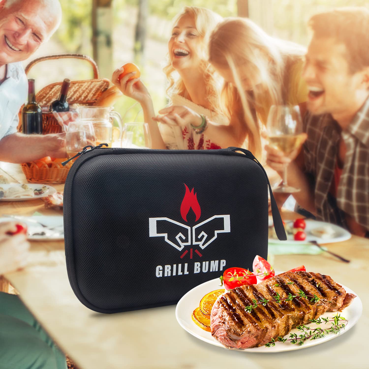 GRILL BUMP cleaning brushes and O-rings included for easy maintenance
