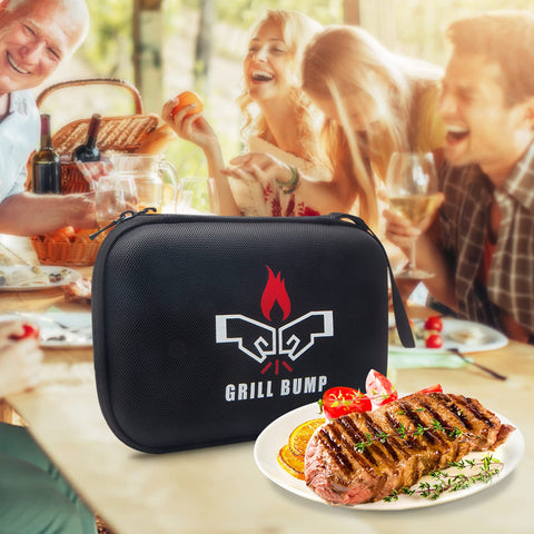 GRILL BUMP cleaning brushes and O-rings included for easy maintenance