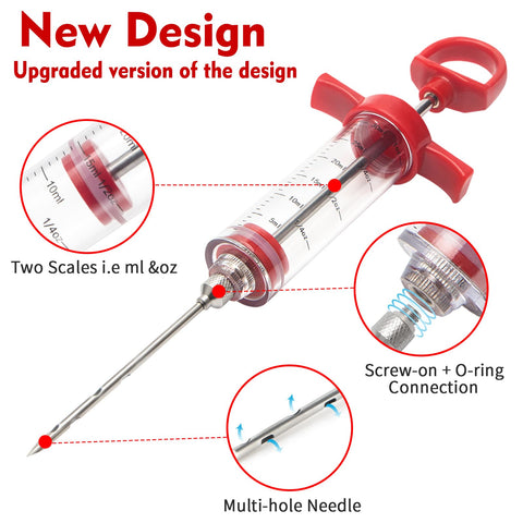 GRILL BUMP injector o-rings and barrel close-up highlighting safety and durability