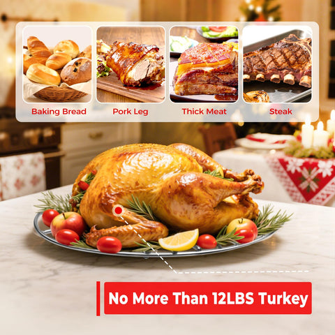 GRILL BUMP roasting rack fits most pans, versatile for turkey and vegetables.