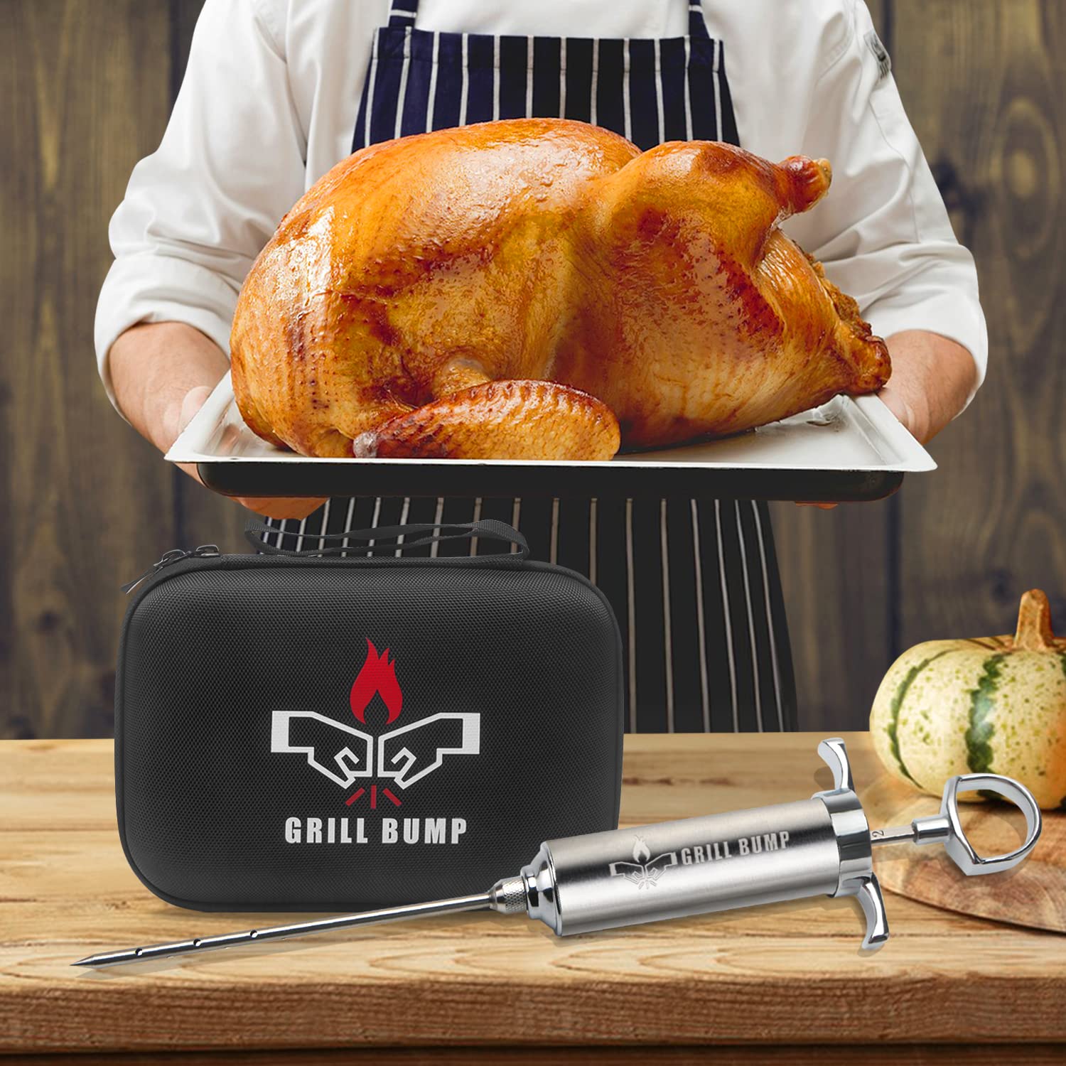 GRILL BUMP components highlight safety materials and corrosion-resistant stainless steel