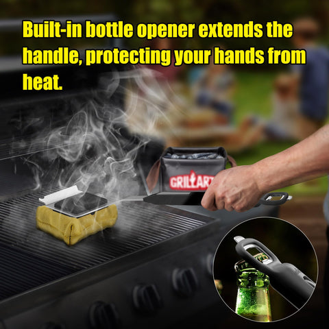 GRILLART easy-install extension snaps on securely for quick setup
