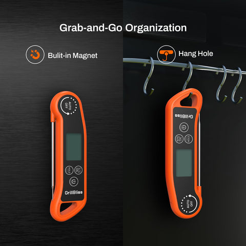 GrillBliss includes batteries and quick-start guide for fast setup