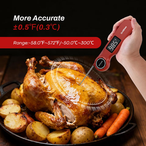 GrillBliss wide -58°F to 572°F range suits many recipes.