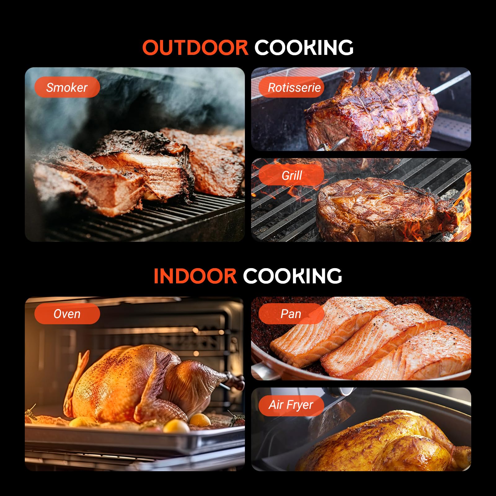 GrillBliss base unit stores, charges, and repeats wireless signals.