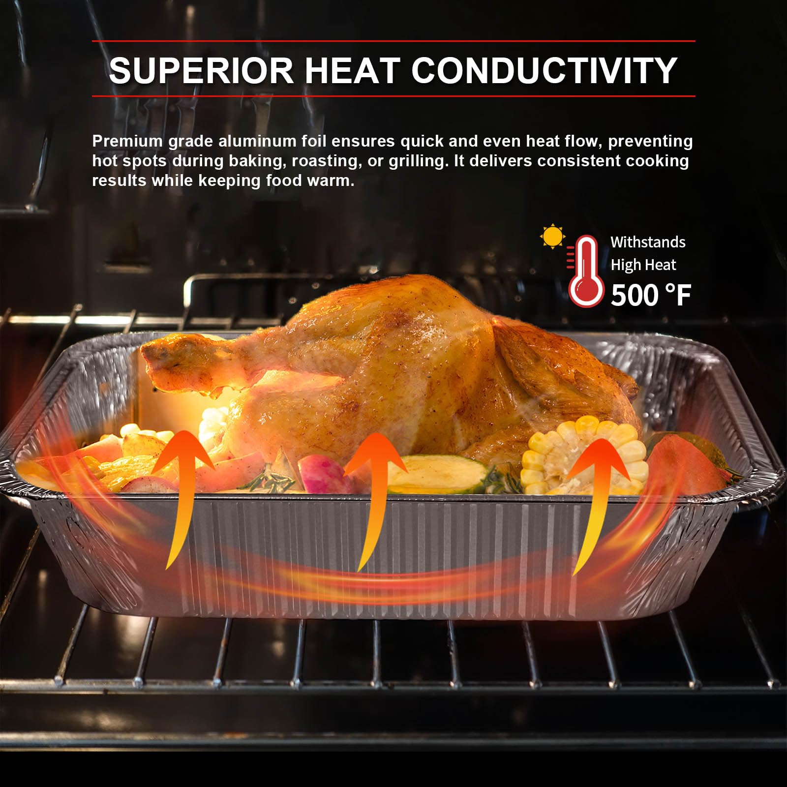 GrillChef pans with even heating for consistent oven results.