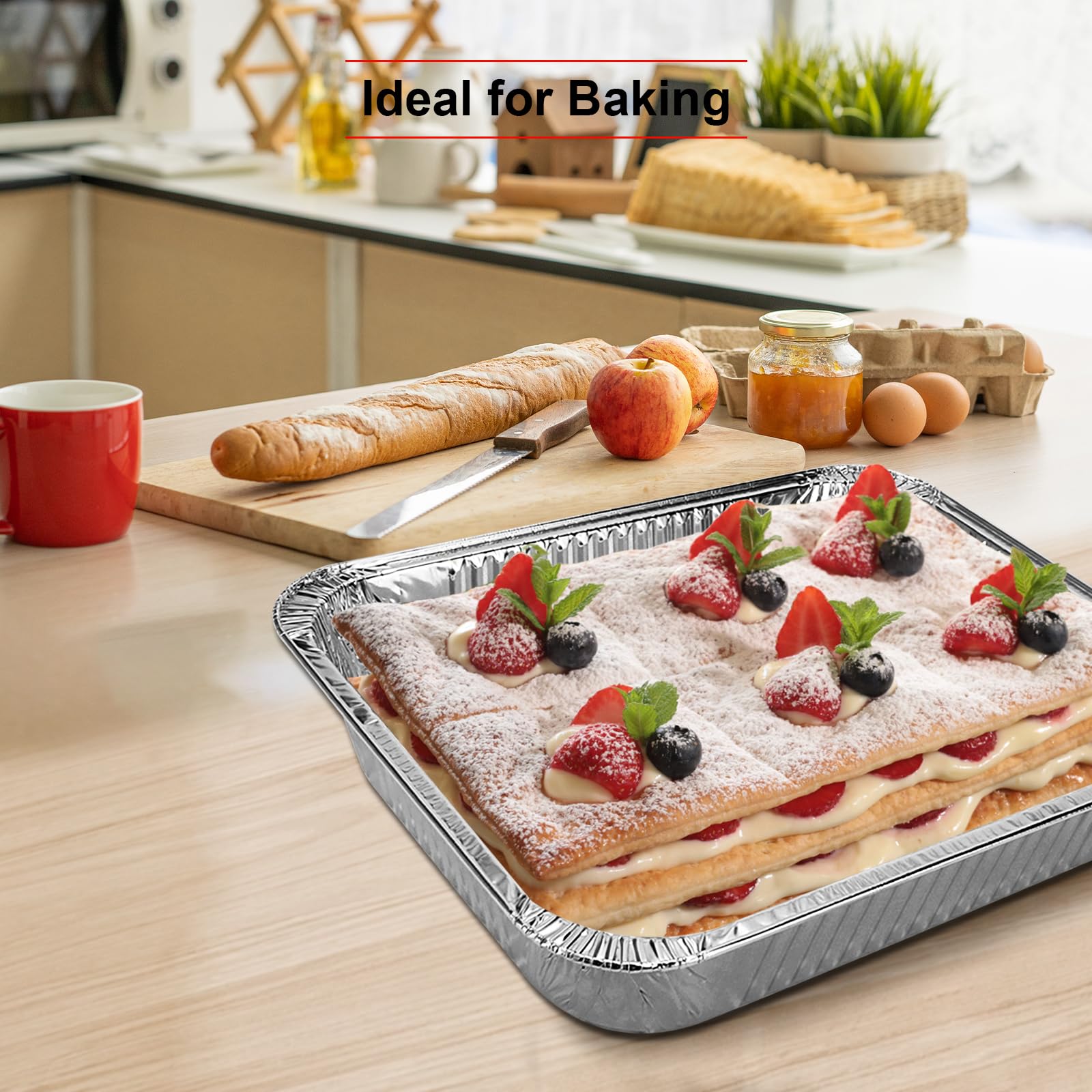 GrillChef 120 oz capacity pans ideal for large portions.