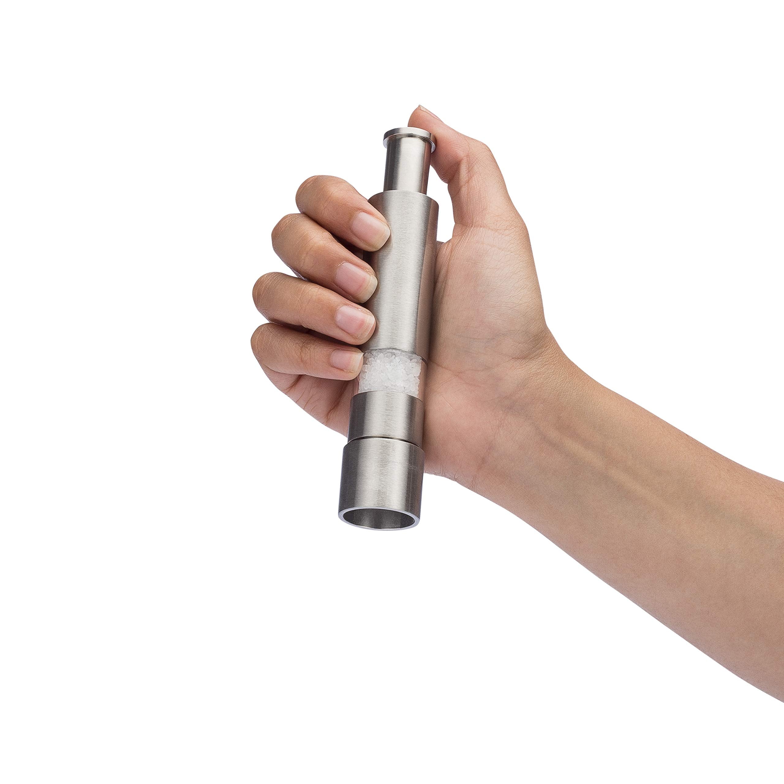 Grind Gourmet stainless steel core grinder withstands daily use.