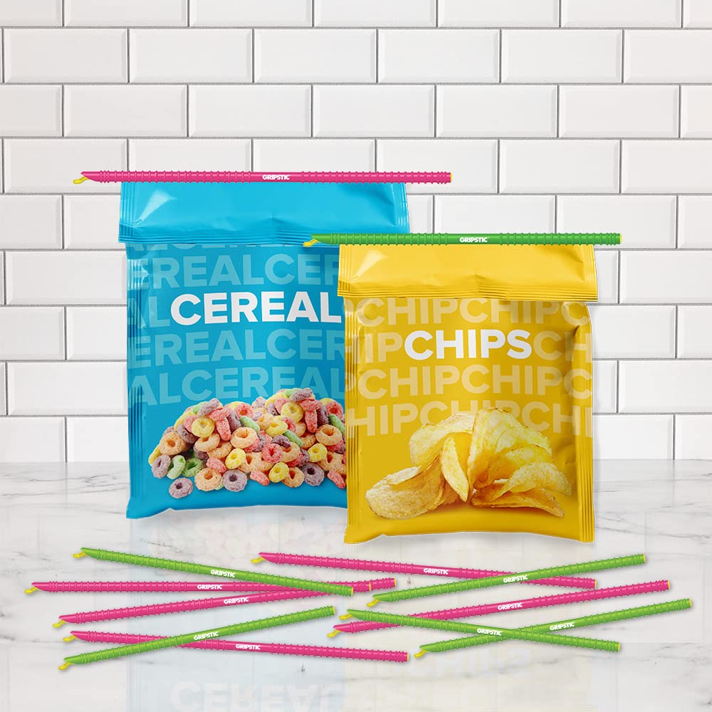 GripStic air-tight seal clip demonstrates leak-proof performance for food storage.