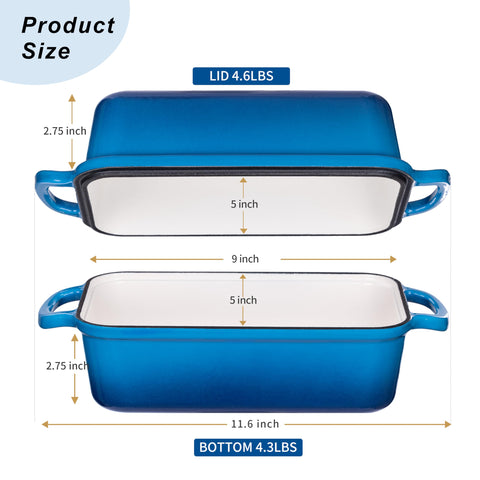 GRMImosa loaf pan interior shows generous 9x5-inch cavity for sourdough.