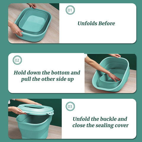 Gropecan airtight leakproof lid with silicone gasket preserves freshness.