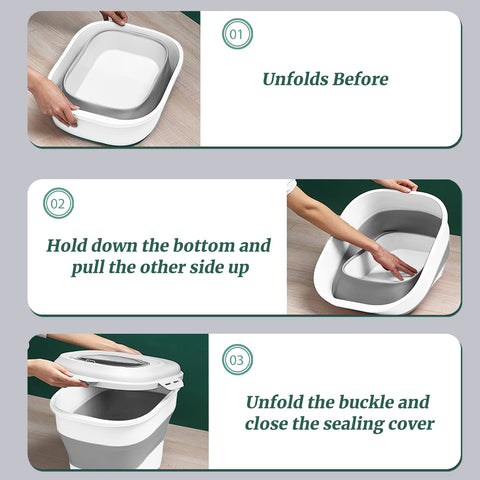 Gropecan container lid with silicone gasket for airtight protection.