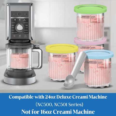 Gropecan Creami pints with sealed lid preventing leaks during storage