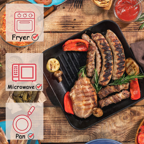 Gropecan liner reduces food debris in air fryer baskets