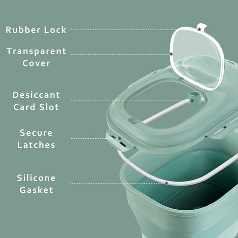 Gropecan transparent lid lets you see contents at a glance.
