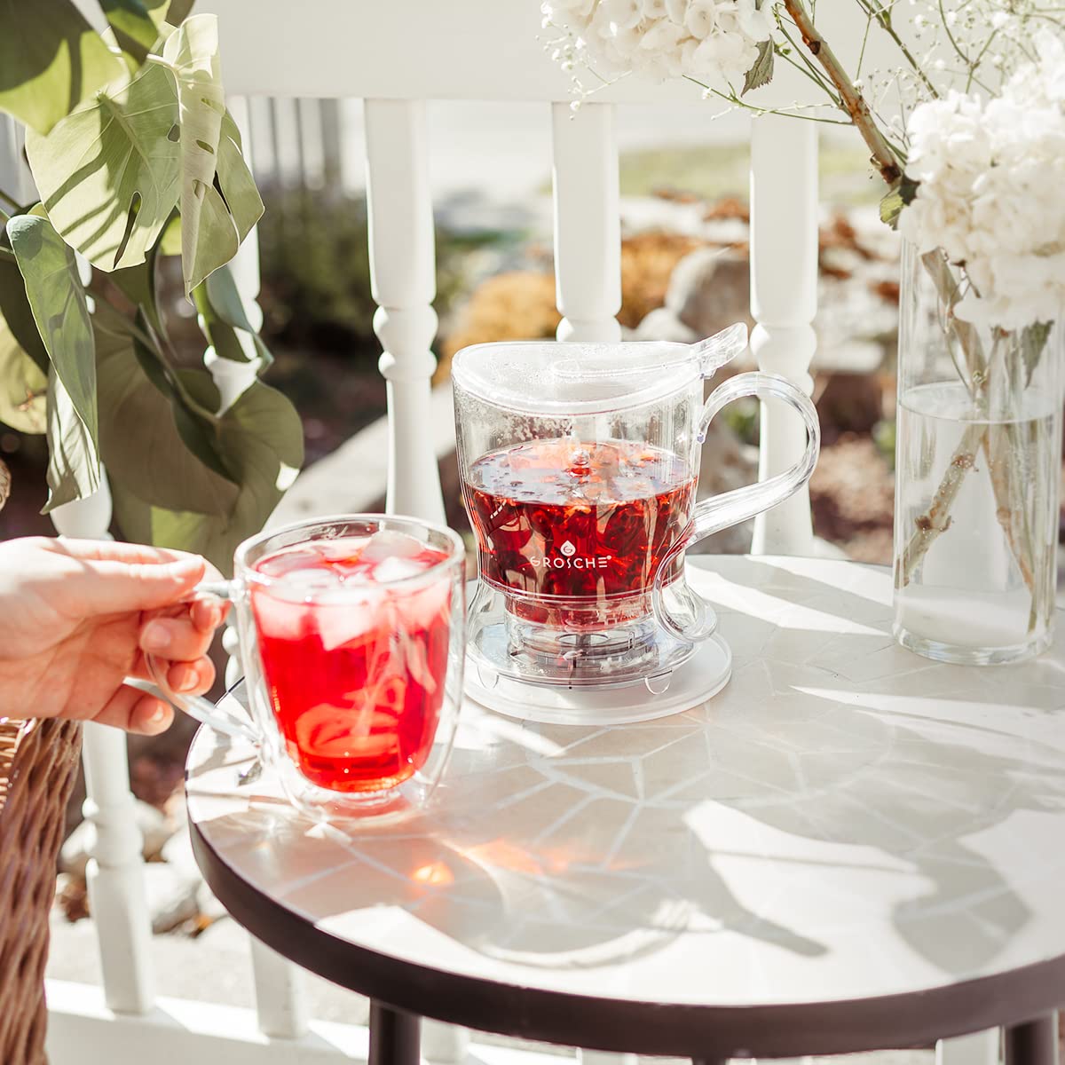 GROSCHE Aberdeen BPA-free Tritan teapot for durable, safe brewing