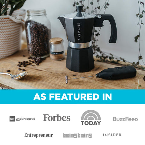 GROSCHE Milano moka pot on stovetop for everyday use