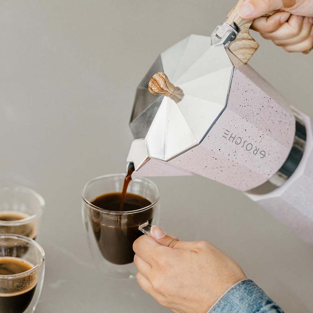 GROSCHE Milano Moka Pot Italian design for a home barista experience.