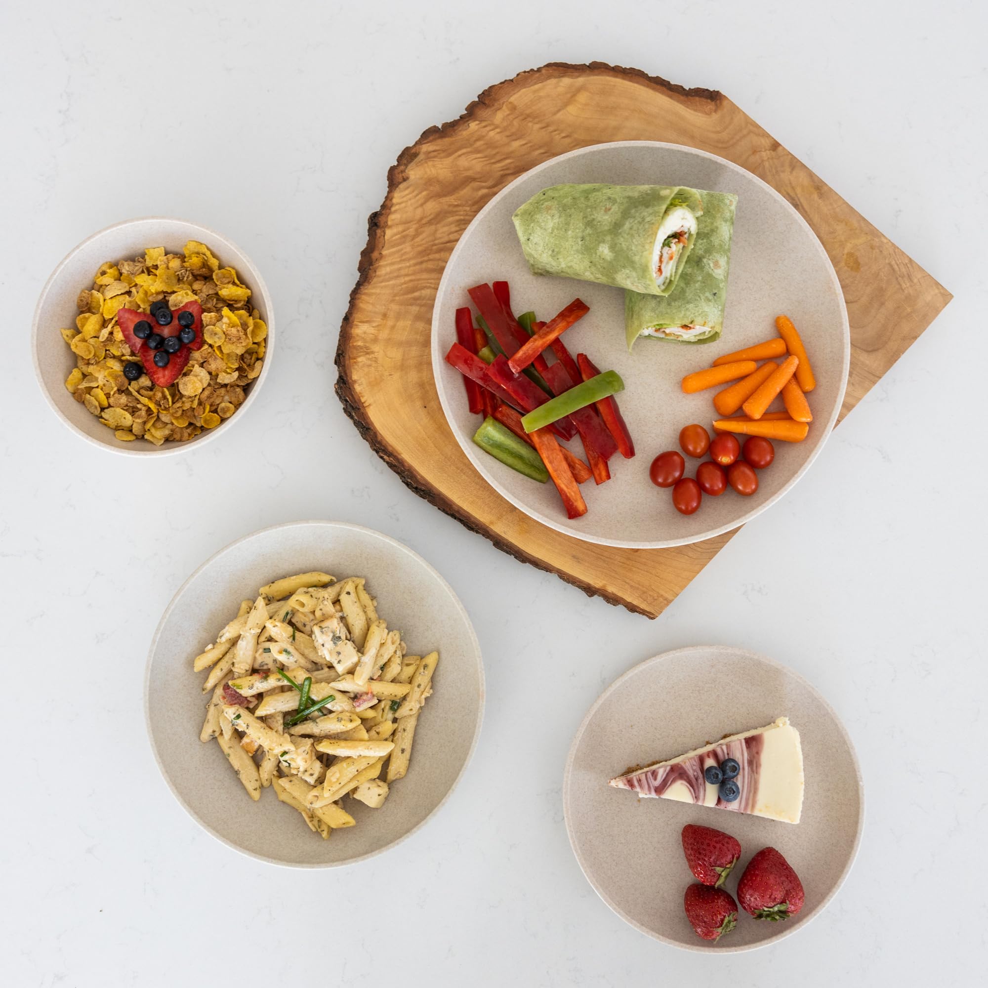 Grow Forward Sahara outdoor dining setup, modern wheat straw look for al fresco meals.