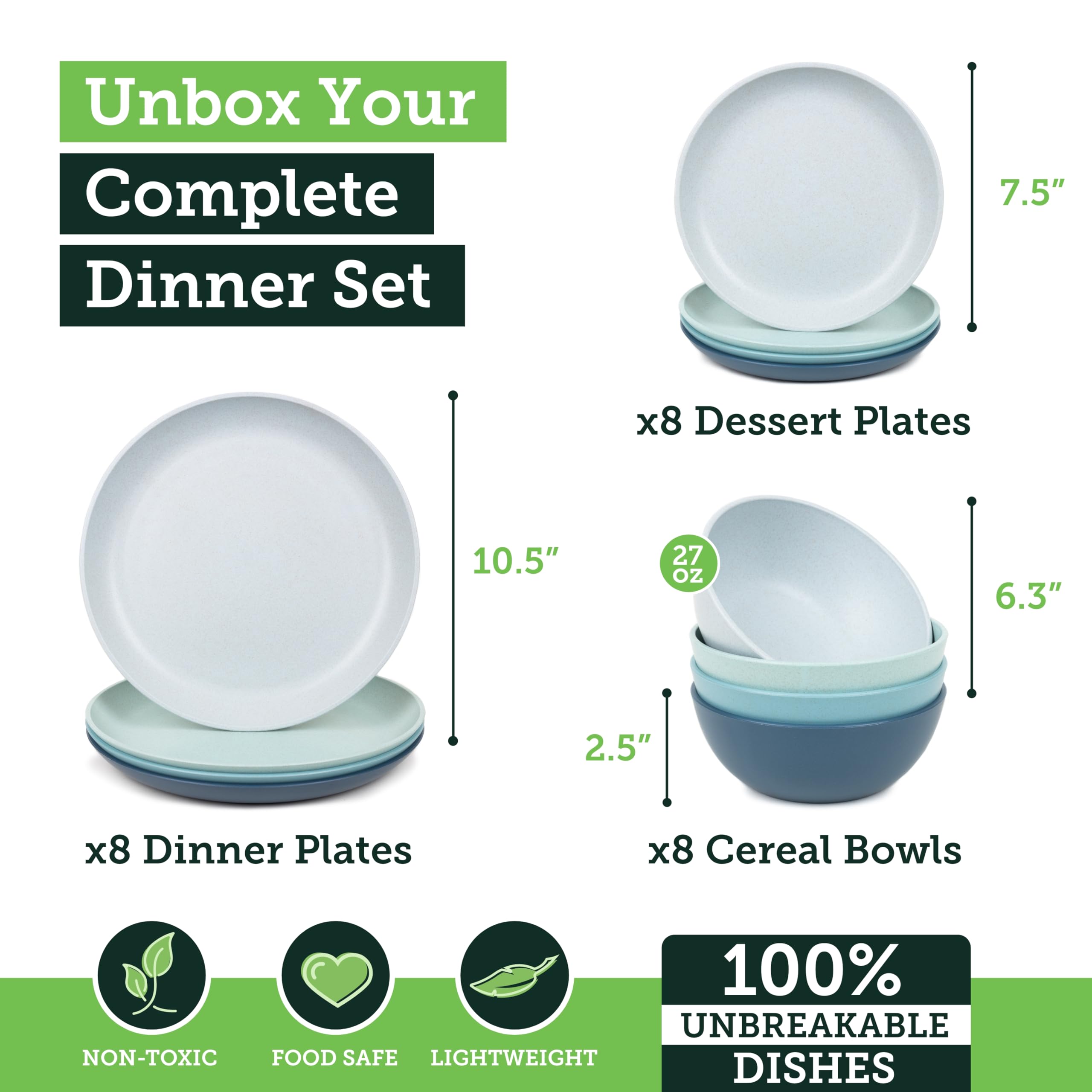 Grow Forward Seascape 27oz bowls are microwave-safe for flexible meal prep on the go.
