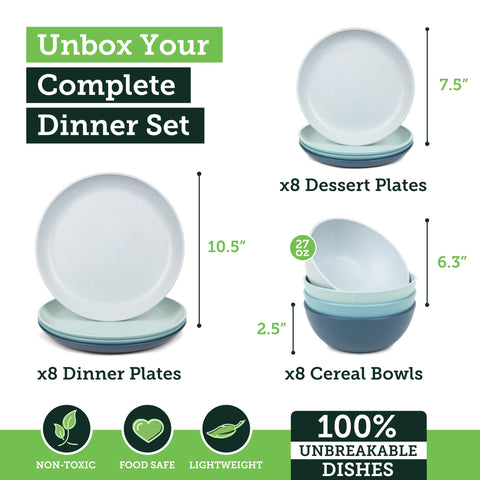 Grow Forward Seascape 27oz bowls are microwave-safe for flexible meal prep on the go.