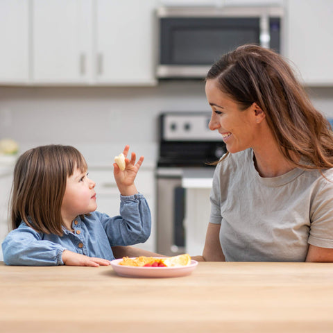 Grow Forward stackable plates and bowls save cabinet space
