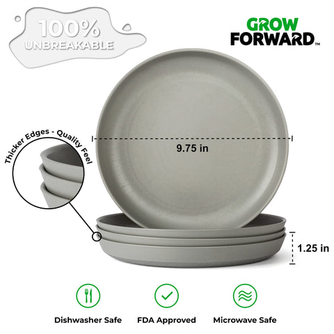 Grow Forward unbreakable dinnerware in action during a family picnic