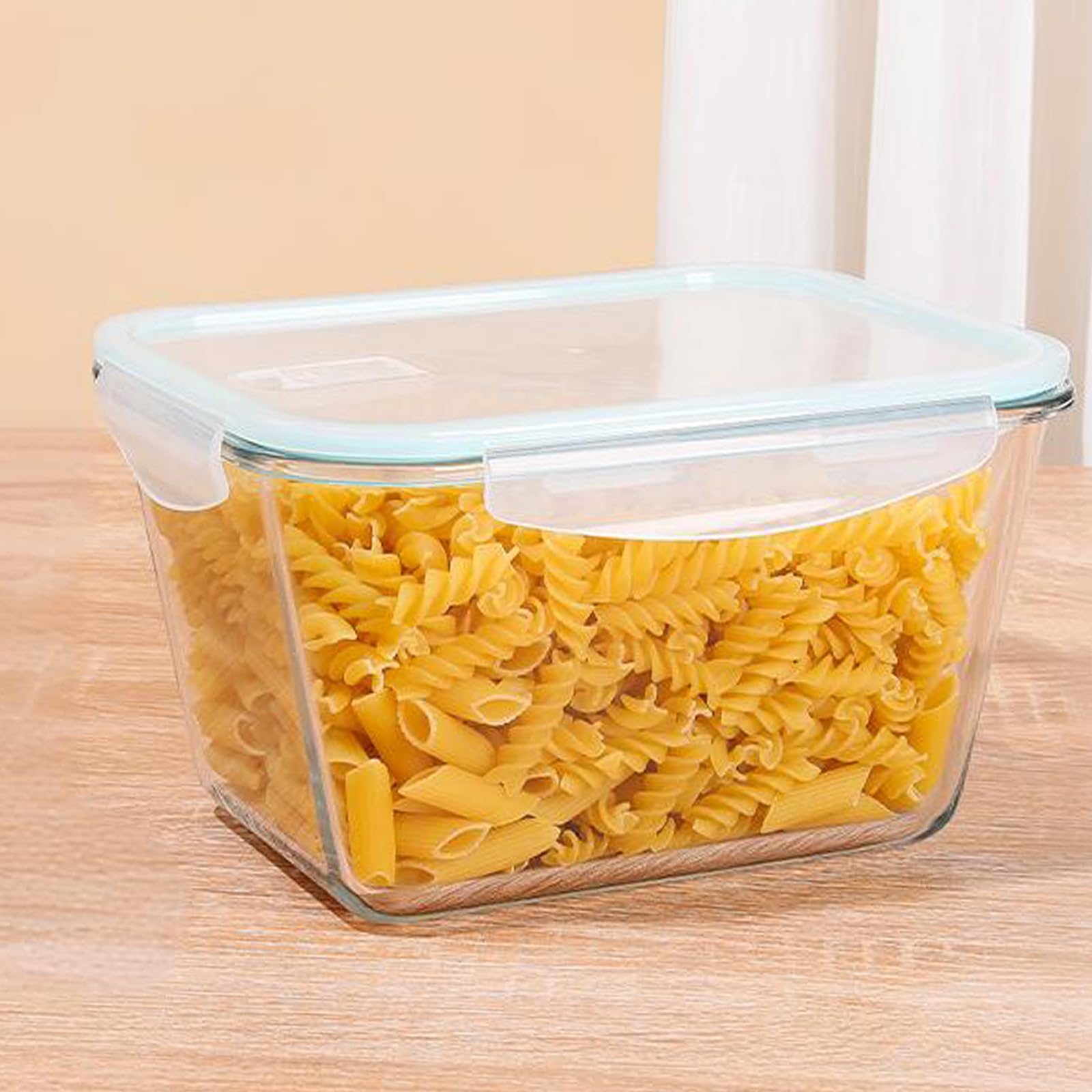 GRZJOPP locking lid airtight seal ensures leak-free storage for soups, sauces, and leftovers