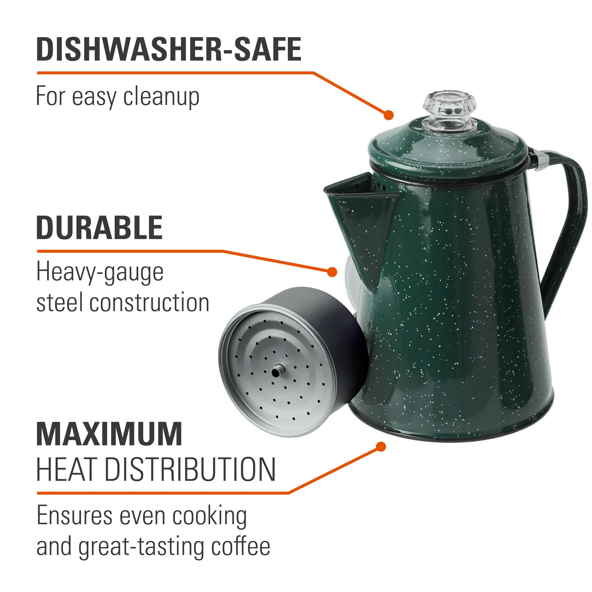 GSI Outdoors Percolator PercView knob to monitor brew progress