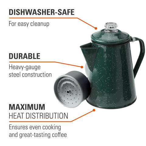 GSI Outdoors Percolator PercView knob to monitor brew progress