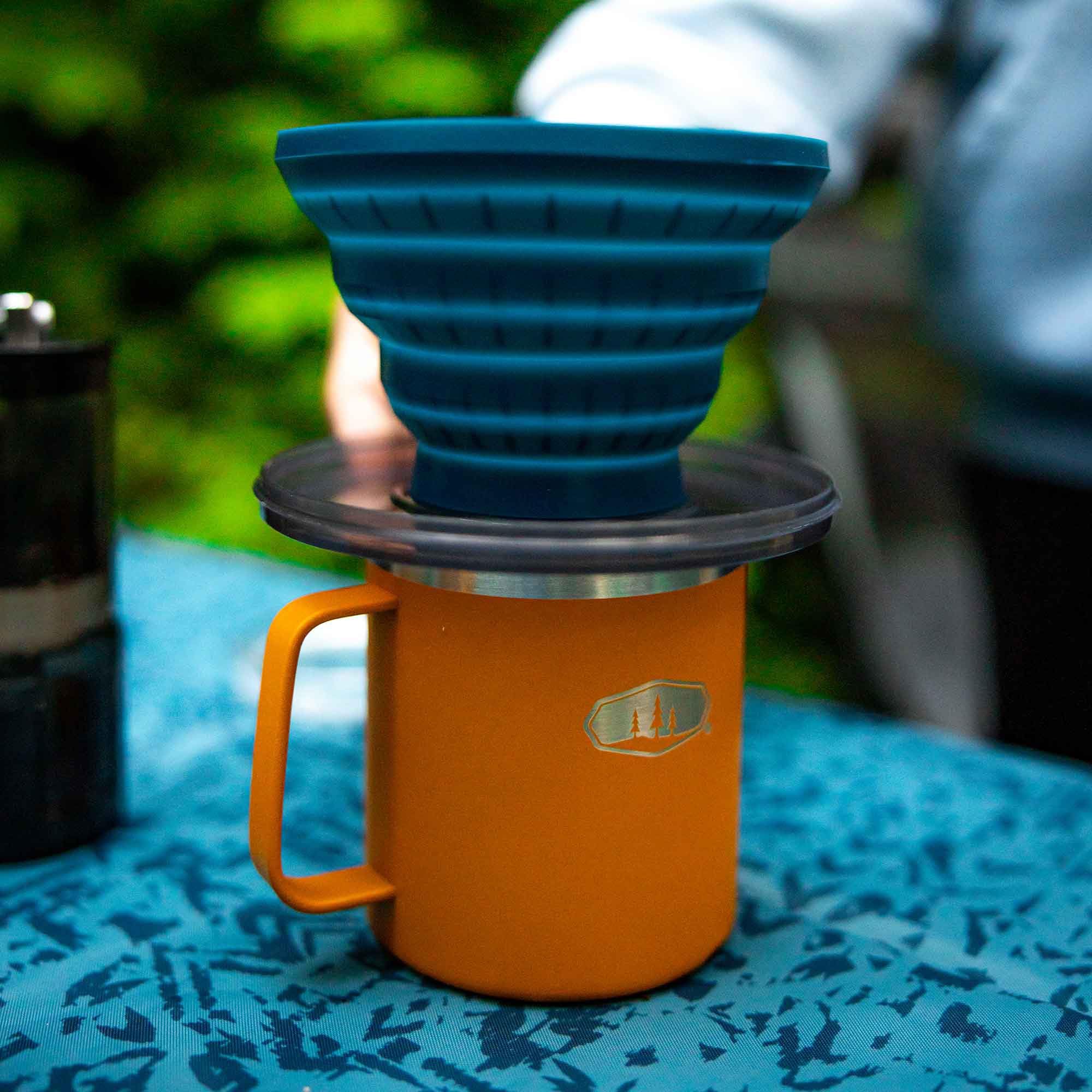 GSI Outdoors Pour-Over Java Drip lightweight at 0.84 lb for backpacking.