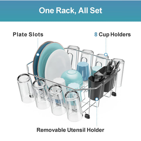 GSlife stainless steel rack with non-slip feet protects sinks during use.