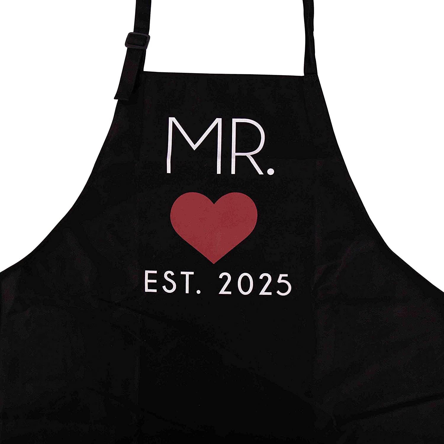 GSM Brands Valentine or anniversary gift apron set adds a sweet kitchen surprise.