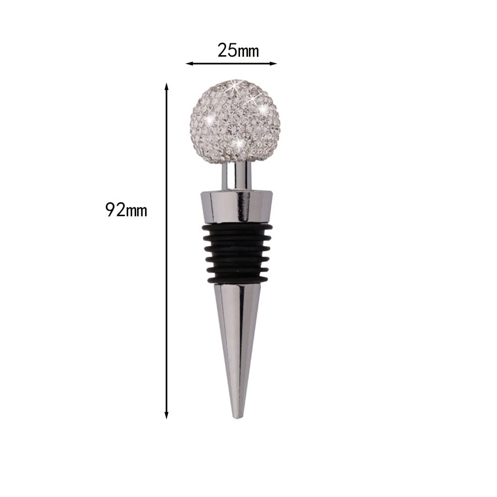 GSRYPC crystal diamond stopper closeup shows rhinestones and seal