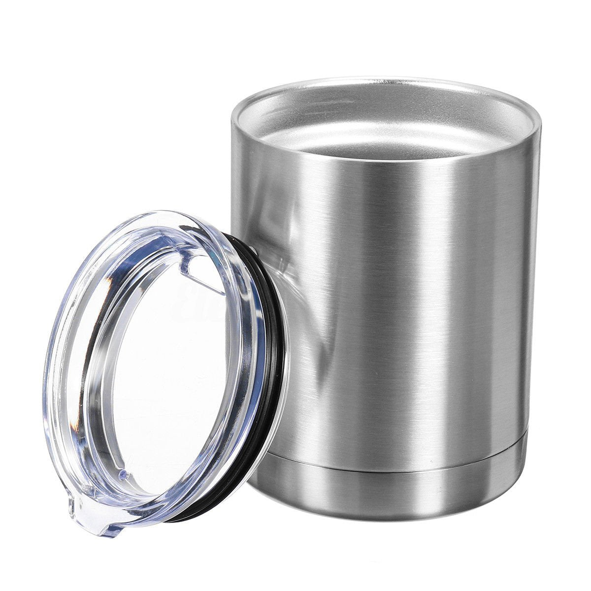 Gteller 10oz Lowball Tumbler transparent lid for easy drink monitoring.