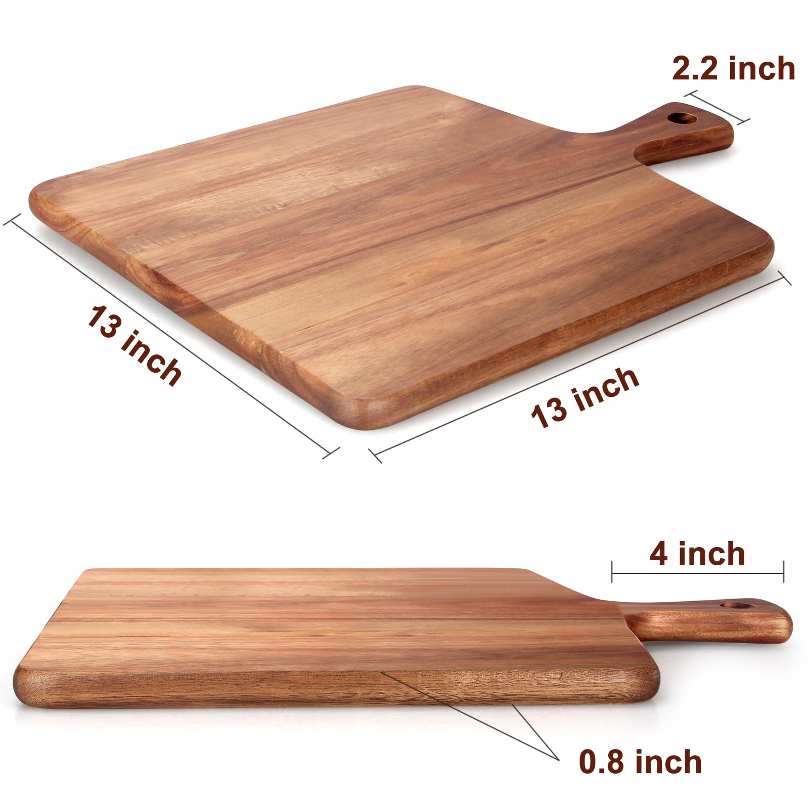 Gtencemen cutting board featuring hanging hole keeps your kitchen organized