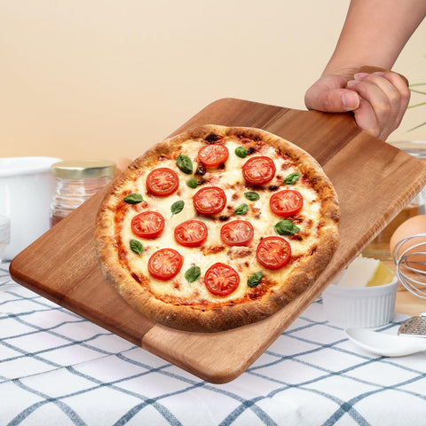 Gtencemen cutting board with hanging hole for easy hook storage and display.