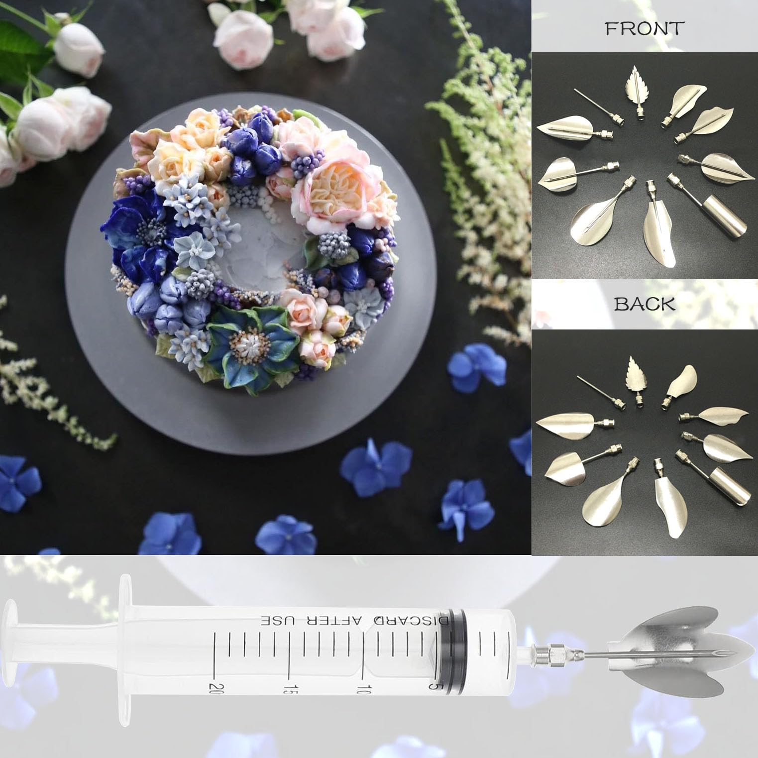 GTHYLAM versatile decorating kit suits gelatin desserts and custards.