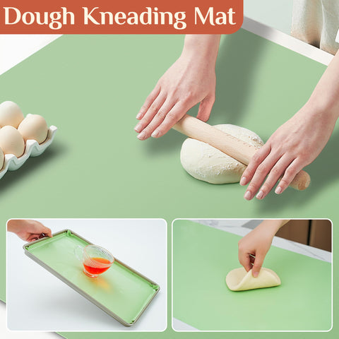 GTJ non-slip silicone mat stays put on counters during prep.