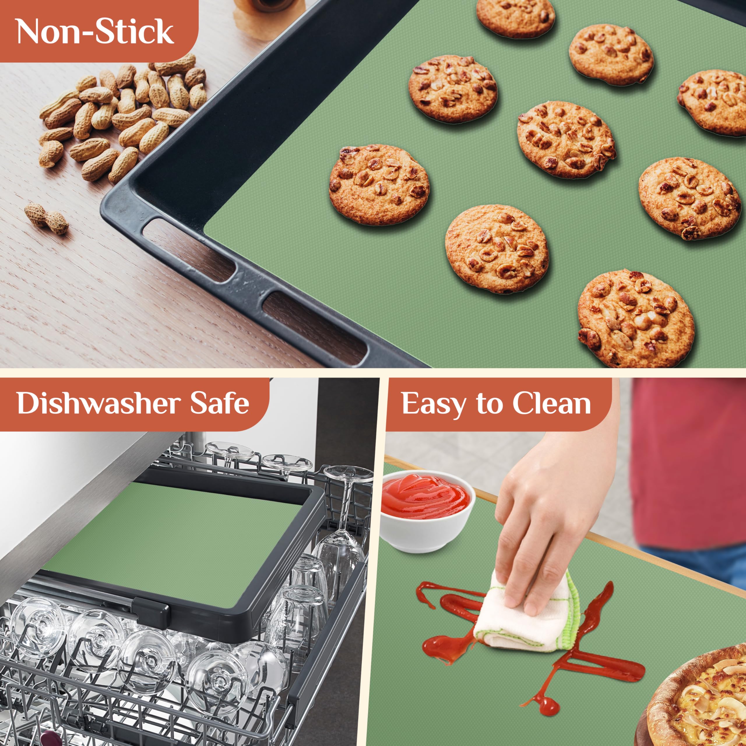 GTJ reinforced fiberglass backing adds durability for long-lasting kitchen use.