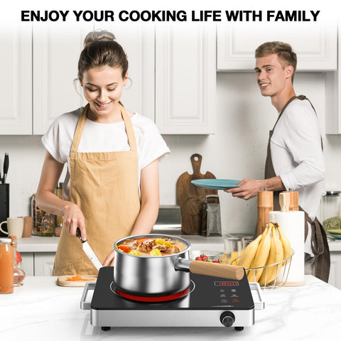 GTKZW electric cooktop portable kitchen companion for dorms and apartments.
