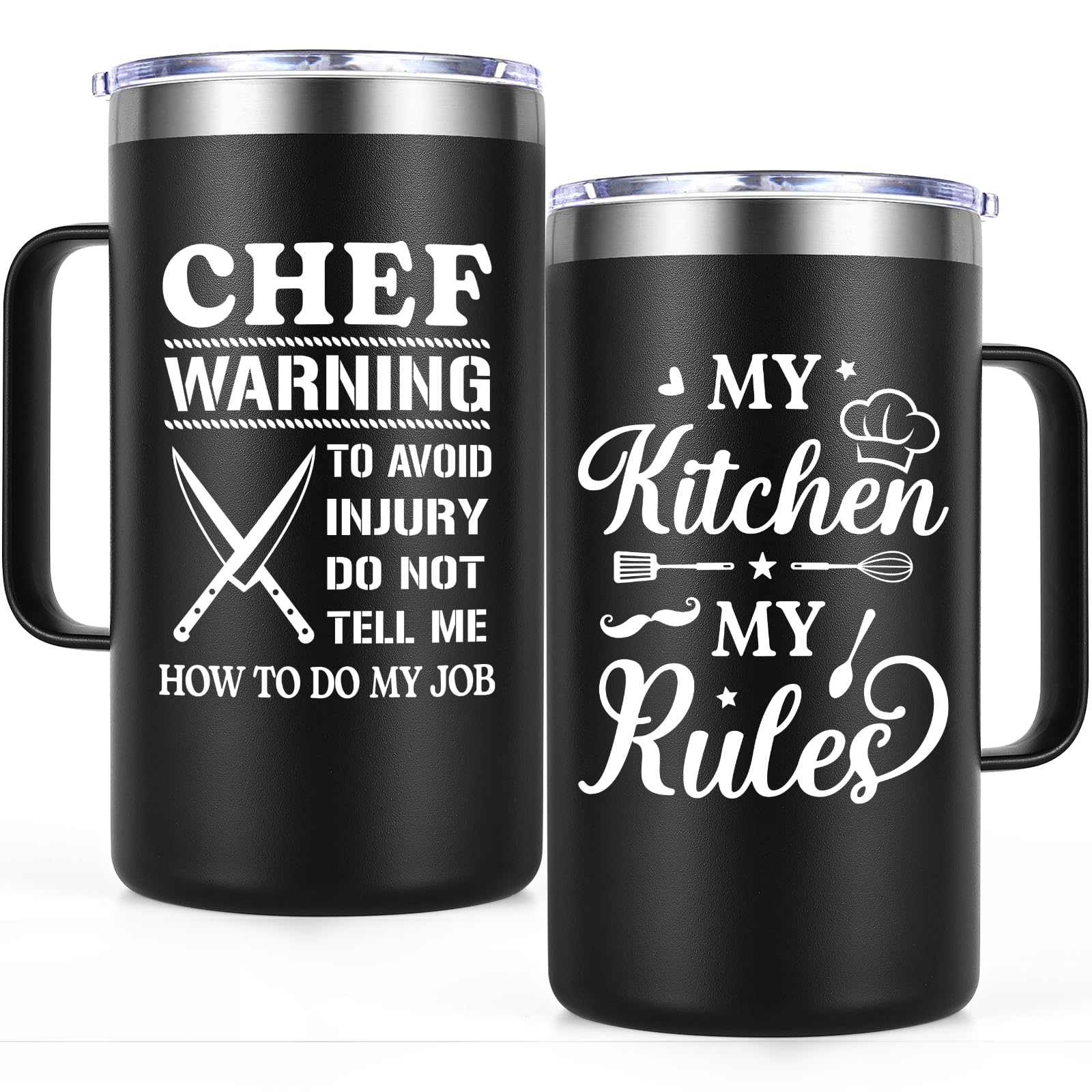 Gtmileo Chef Gifts 20oz insulated mug with bold design for hot beverages
