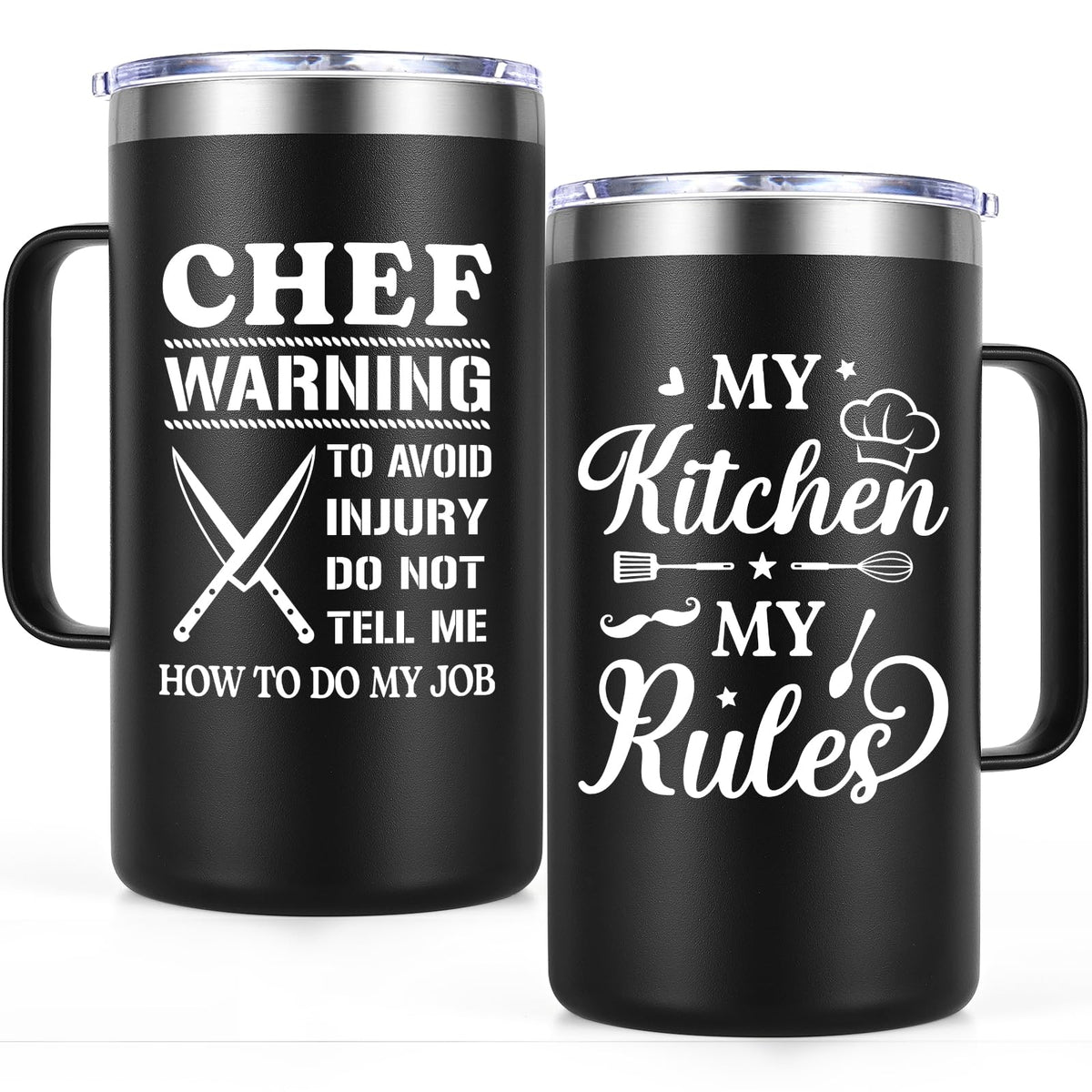 Gtmileo Chef Gifts 20oz insulated mug with bold design for hot beverages