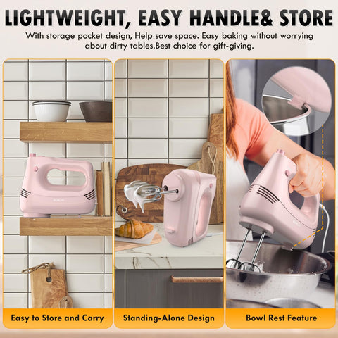 GUALIU ergonomic non-slip handle for comfortable use