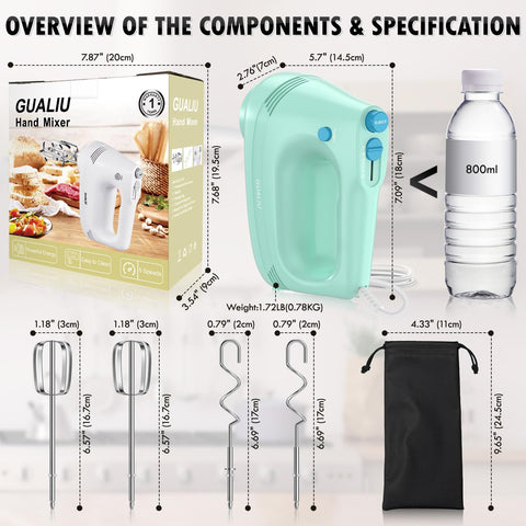 GUALIU compact, storage-friendly design fits neatly in small kitchens.