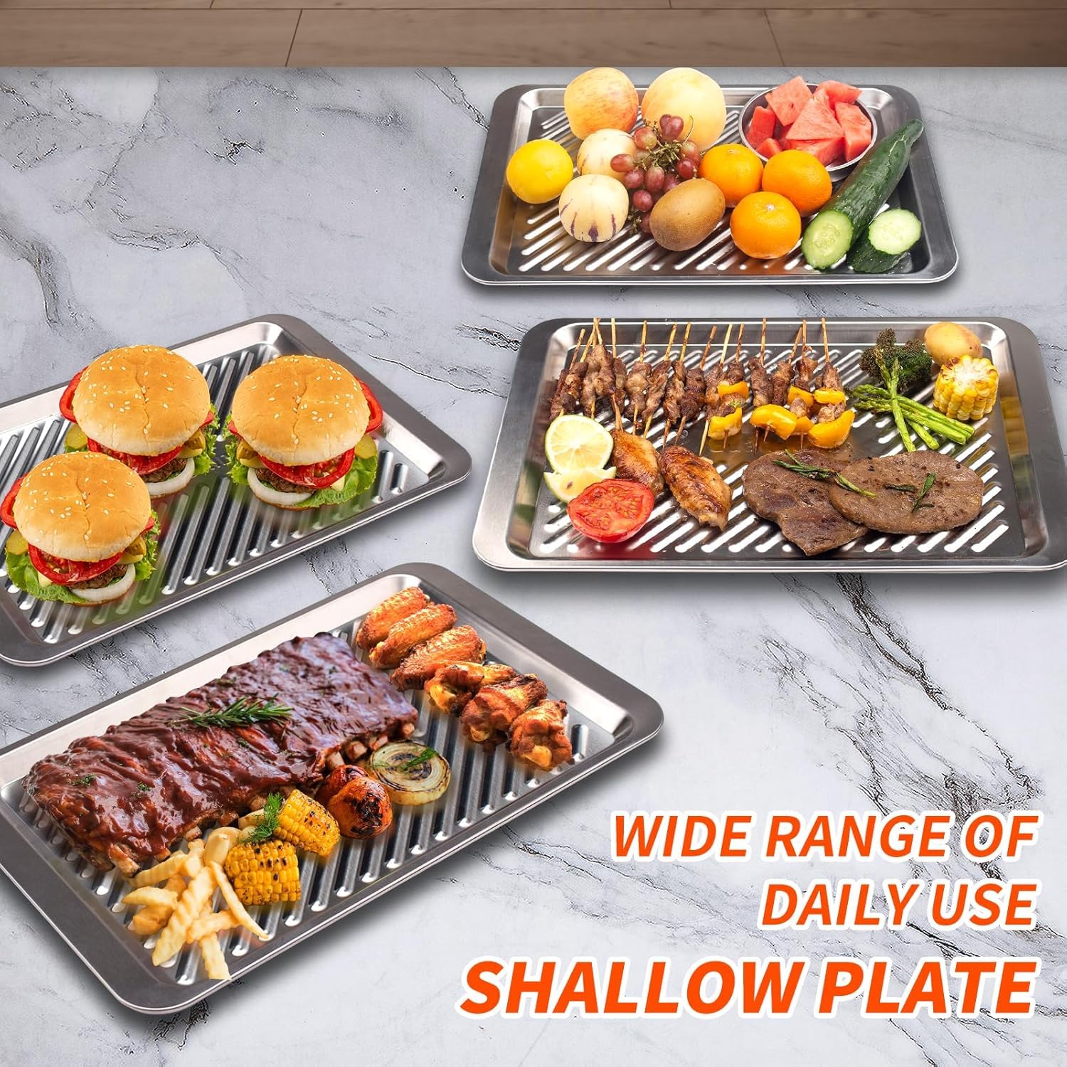 GuanBoXin grill prep and serve set for organized plating