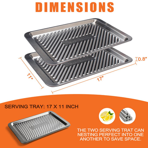 GuanBoXin stackable trays save space by nesting when not in use.