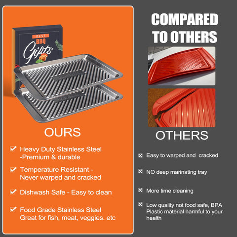 GuanBoXin stainless steel trays resist high heat for durable BBQ sessions.