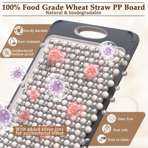 GUANCI cutting board garlic grinding area speeds prep for sauces and marinades.