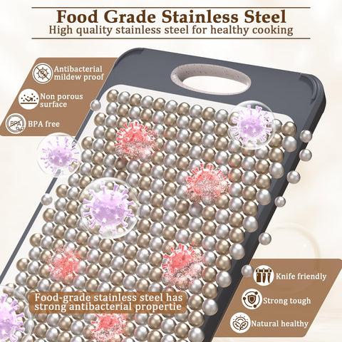 GUANCI cutting board with built-in juice groove stores liquids safely during prep.